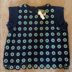 Floral Crochet Sleeveless Top